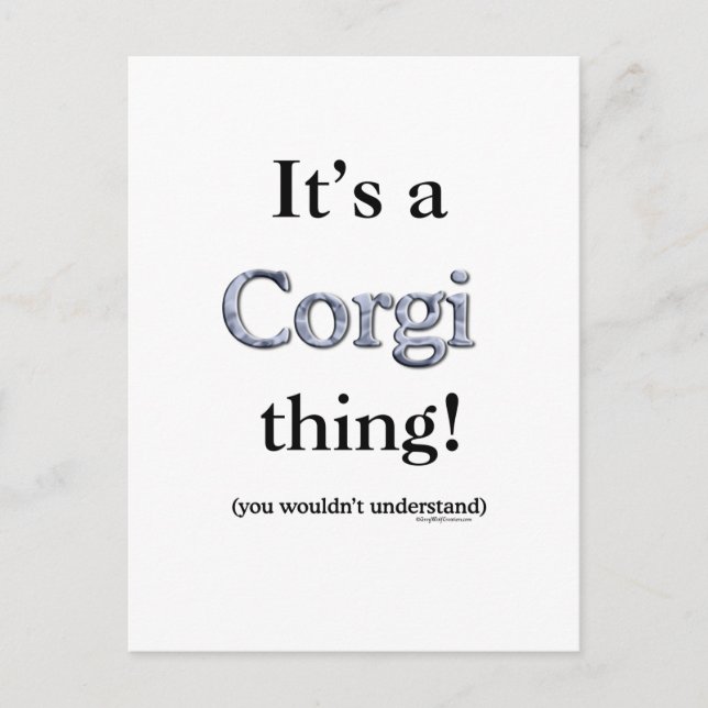 Corgi Sak Vykort (Framsida)
