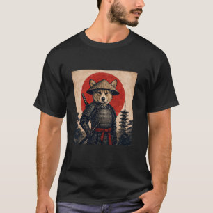 Corgi Samurai Vintage Ukiyo-e Hundälskare T Shirt