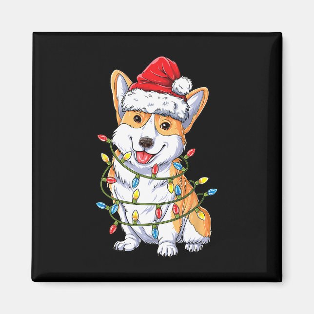 Corgi Santa Julgran Ljus Julafton Boys Manar Co Magnet (Framsidan)