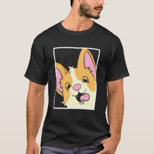 Corgi Selfie Animal Självporträtt Hund T Shirt