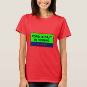 Corgi Servant Red T Shirt