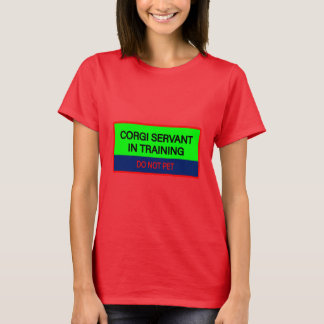 Corgi Servant Red T Shirt