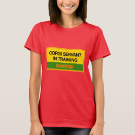 Corgi Servant Red T Shirt