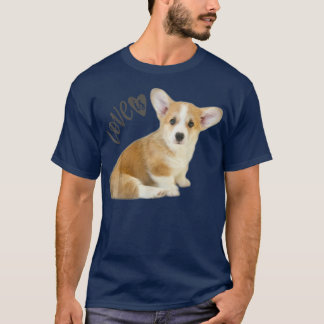 Corgi Shirt Kärlek är Hund Pappa, Mamma, marionen  T Shirt