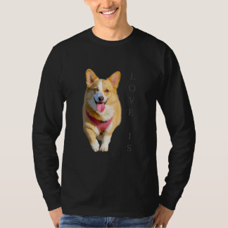 Corgi Shirt Manar Women Kids Kärlek är Hund Pappa T