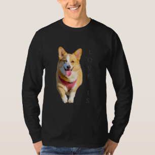 Corgi Shirt Manar Women Kids Kärlek är Hund Pappa T Shirt