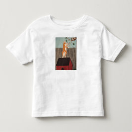 Corgi siktar slangbella mot katt T-Shirt