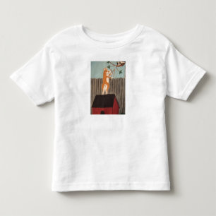 Corgi siktar slangbella mot katt T-Shirt