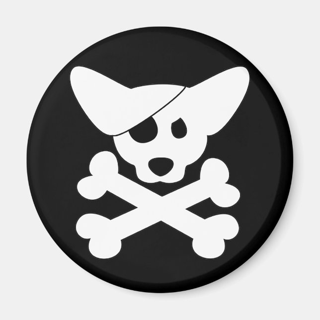 Corgi Skull & Crossbone Magnet (Framsidan)