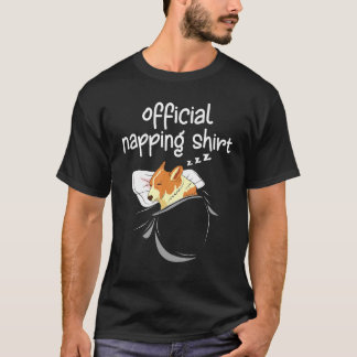 Corgi Sleeping Women Pajamas Outfit Nap Pjs Nappin T Shirt