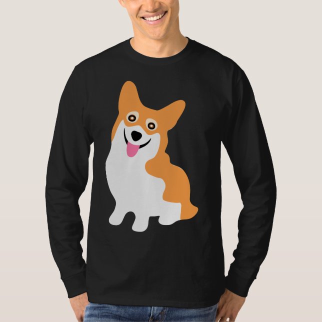Corgi Smile T Shirt (Framsida)
