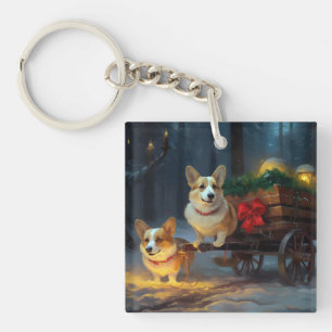 Corgi Snöig släde juldekoration