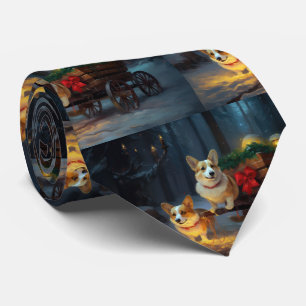 Corgi Snösläd Juldekoration Slips