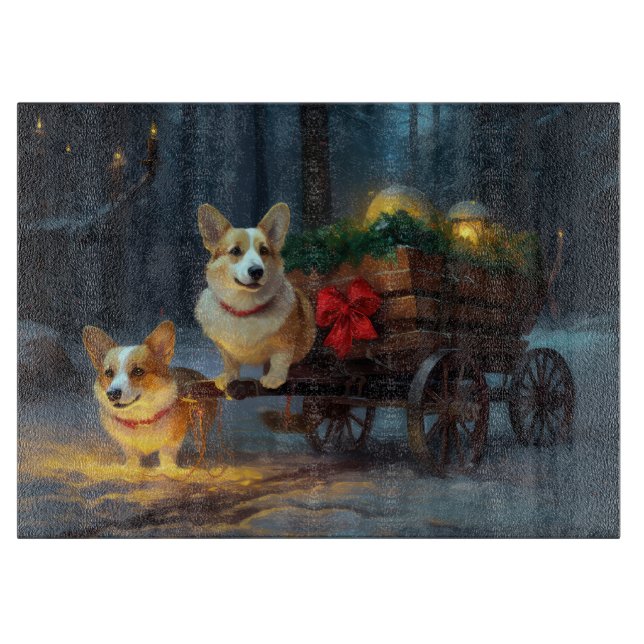 Corgi Snowy Sleigh-juldekretet (Framsidan)