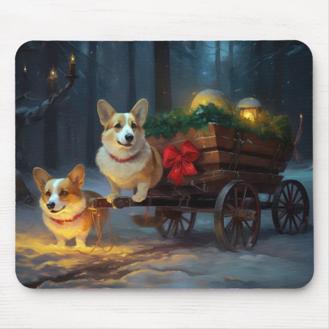 Corgi Snowy Sleigh-juldekretet Musmatta (Framsidan)