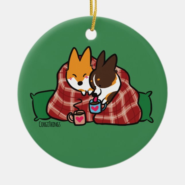 Corgi Snuggles Ornament (Framsidan)