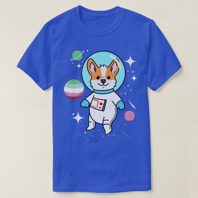 Corgi Space Abroseual Pride-619 T Shirt (Design framsida)