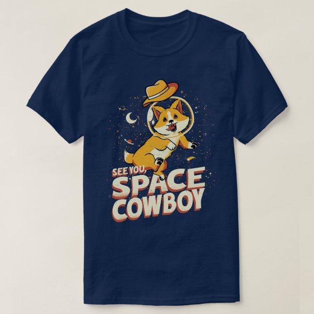 Corgi Space Cowboy av Tobe Fonseca T Shirt (Design framsida)
