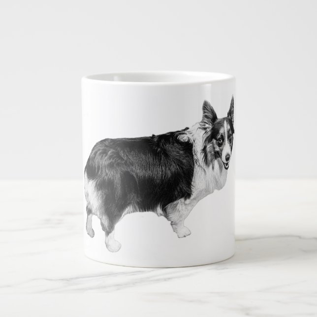 Corgi Spark in Snowlight Jumbo Mugg (Framsidan)
