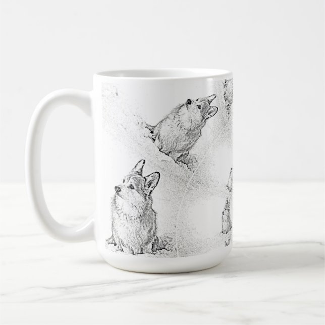 Corgi Spiral, stora mugg (Vänster)