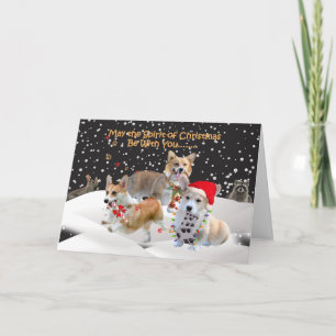 Corgi Spirit från jul Helgkort