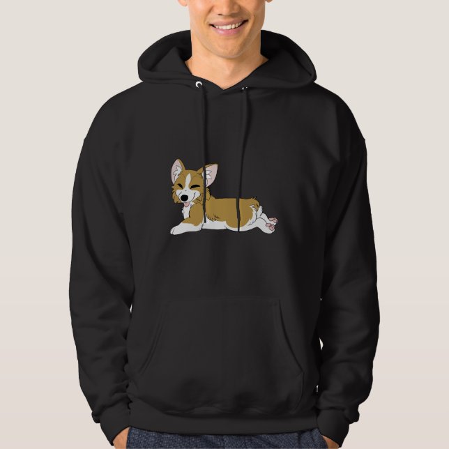 Corgi Sploot Hoodie (Framsida)