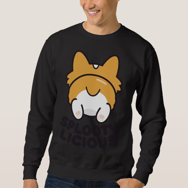 Corgi Splooting 388 Lång Ärmad Tröja (Framsida)