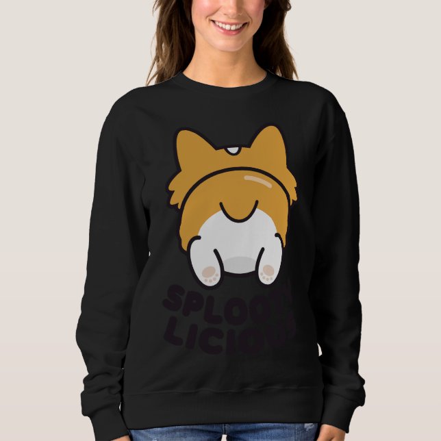 Corgi Splooting 388 T Shirt (Framsida)