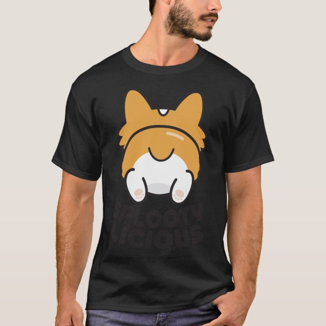 Corgi Splooting T Shirt (Framsida)