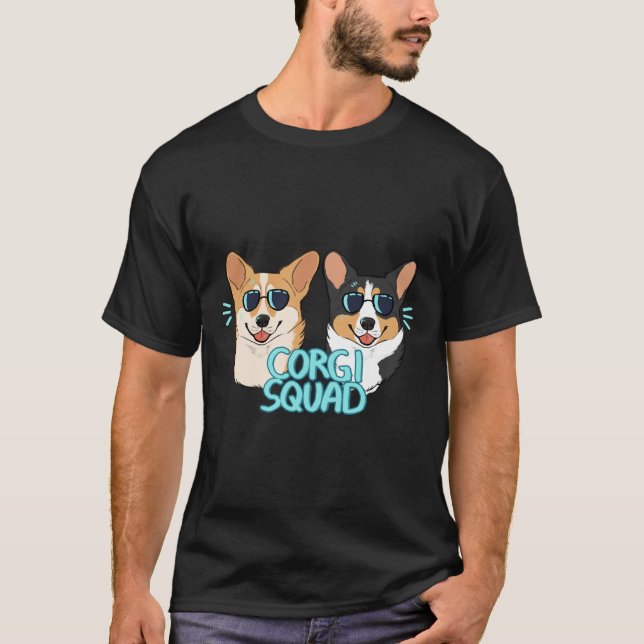 Corgi Squad Doktor och Queen T Shirt (Framsida)