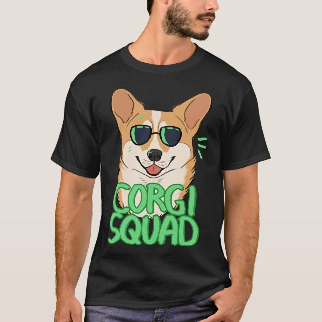 Corgi Squad Red T Shirt (Framsida)
