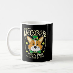 Corgi St. Patrick's Day Irish Pub Kaffemugg
