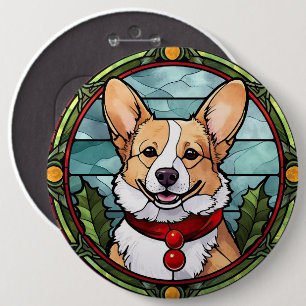 Corgi Stached Glass-jul Knapp