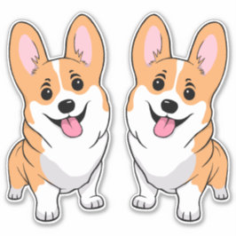 Corgi Sticker Klistermärken