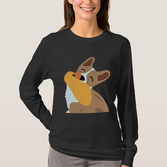 Corgi Sticker T Shirt (Framsida)