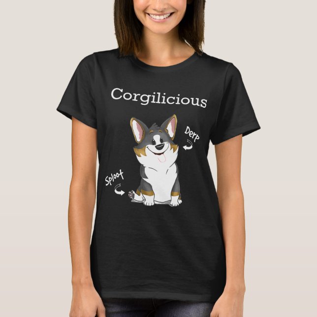 Corgi T Derp Splätt Shirt (Framsida)