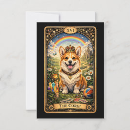 Corgi Tarot-kortet Tack Kort