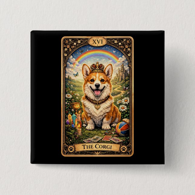 Corgi Tarotkortet Knapp (Framsida)