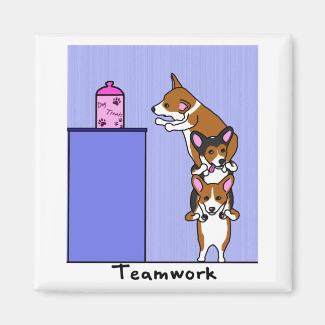 Corgi Teamwork Magnet (Framsidan)