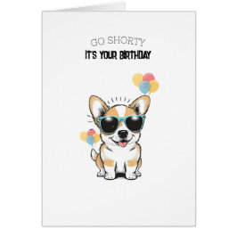 Corgi Themed Birthday Card Dog Lovers  OBS Kort