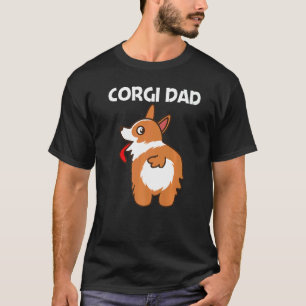 Corgi till pappa far djur hund djurägare t shirt
