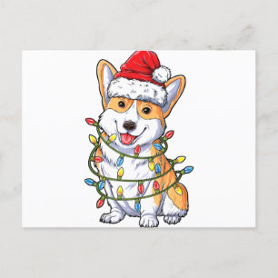 Corgi Tomte Julgran Ljussättning Julpresenter Pojk Meddelande Vykort