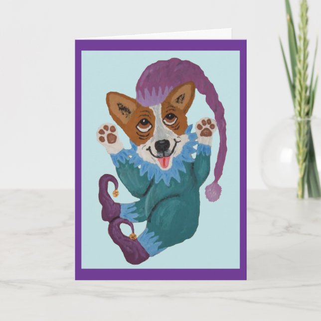 Corgi tomte kort (Framsida)