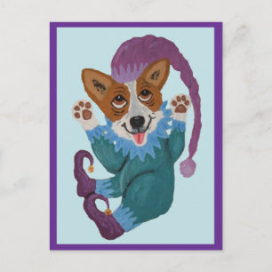 Corgi tomte vykort
