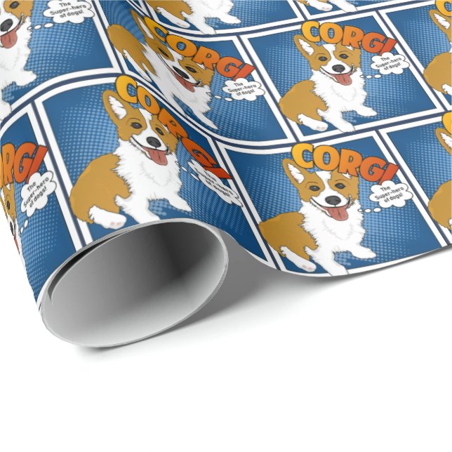 Corgi, Toppen-Hero av hundar! Presentpapper (Rullad Hörn)