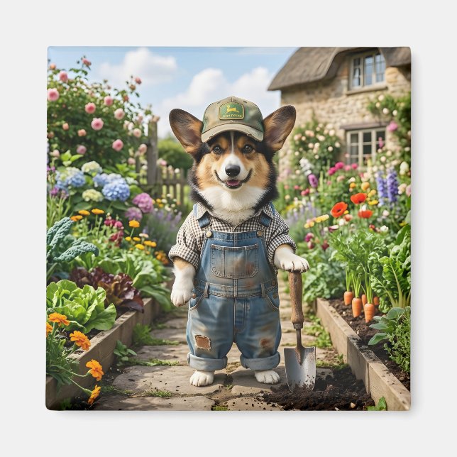 Corgi-trädgårdsmästare Magnet (Framsidan)