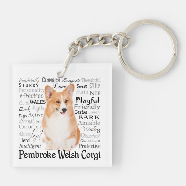 Corgi Traits Keychain (Baksidan)
