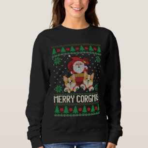 Corgi Ugly Sweater Julafton T Shirt