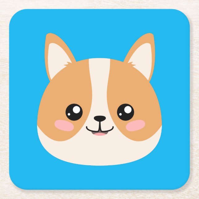 Corgi Underlägg Papper Kvadrat (Framsidan)