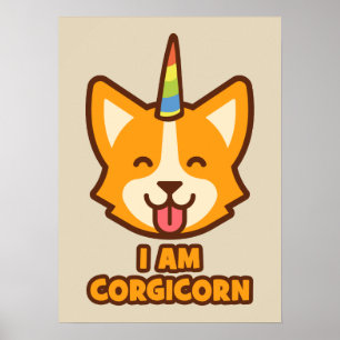 Corgi Unicorn - CORGICORN Poster